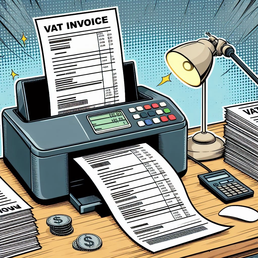 Widok drukowanej faktury VAT
